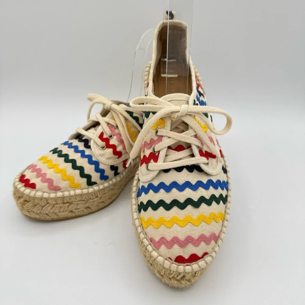 Loeffler Randall Alfie Espadrille Sneakers 38 Rainbow